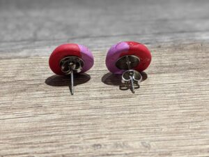 Fimo Ohrringe von hinten, 16. Feb. 20